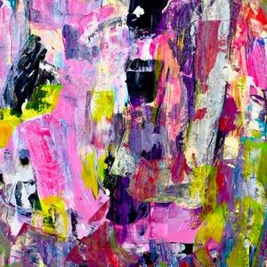 Lovely Star * Original Abstract Painting Art Print